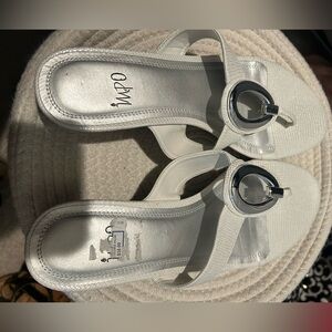 Brand new, without tags size 11 IMPO white sandals